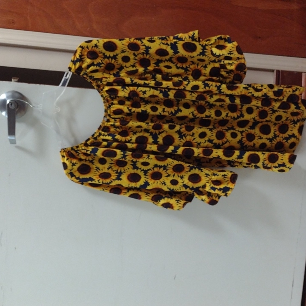 Emma Rose sunflower blouse